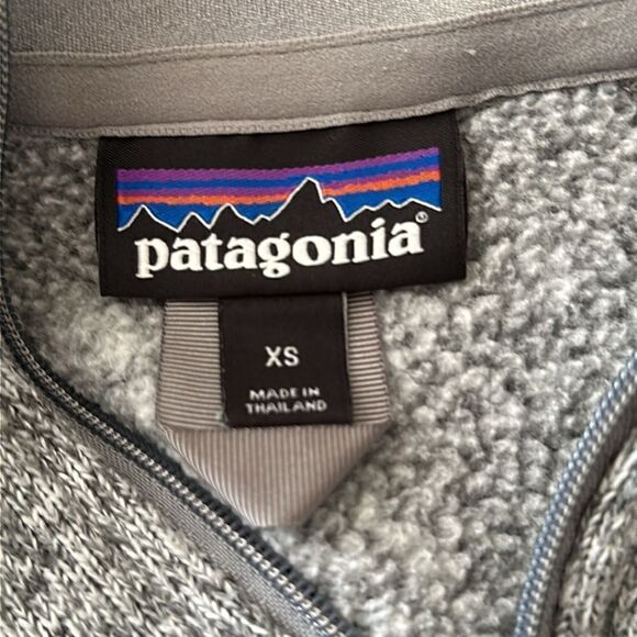 Patagonia sz XS Better Sweater heathered grey 1/4 zip great pre owned condition - Picture 6 of 9